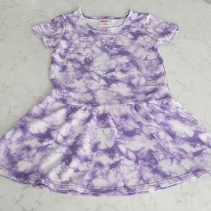 32° COOL SKATER STYLE DRESS. GREAT FOR SUMMER, EVEN POOLSIDE.TIEDYE PURPLE 3T